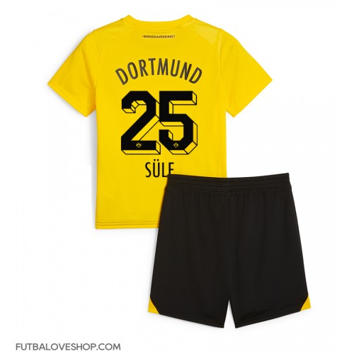 Dres Borussia Dortmund Niklas Sule #25 Domáci pre deti 2023-24 Krátky Rukáv (+ trenírky)